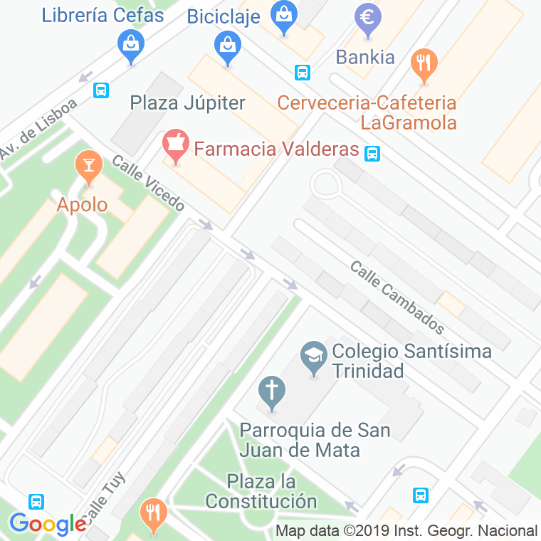 Código Postal calle Vicedo en Alcorcón