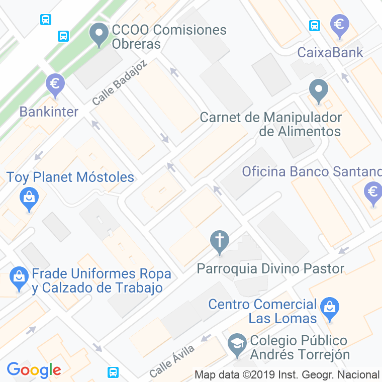 Código Postal calle Cerro Prieto en Móstoles
