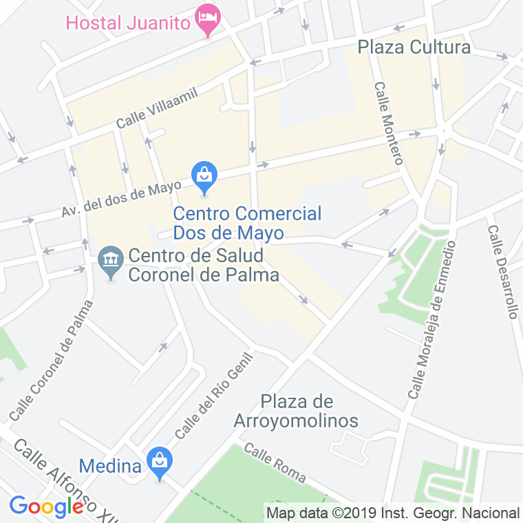 Código Postal calle Huesca en Móstoles
