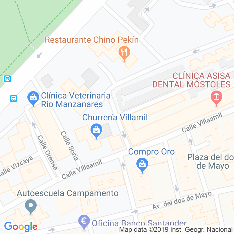 Código Postal calle Oviedo en Móstoles