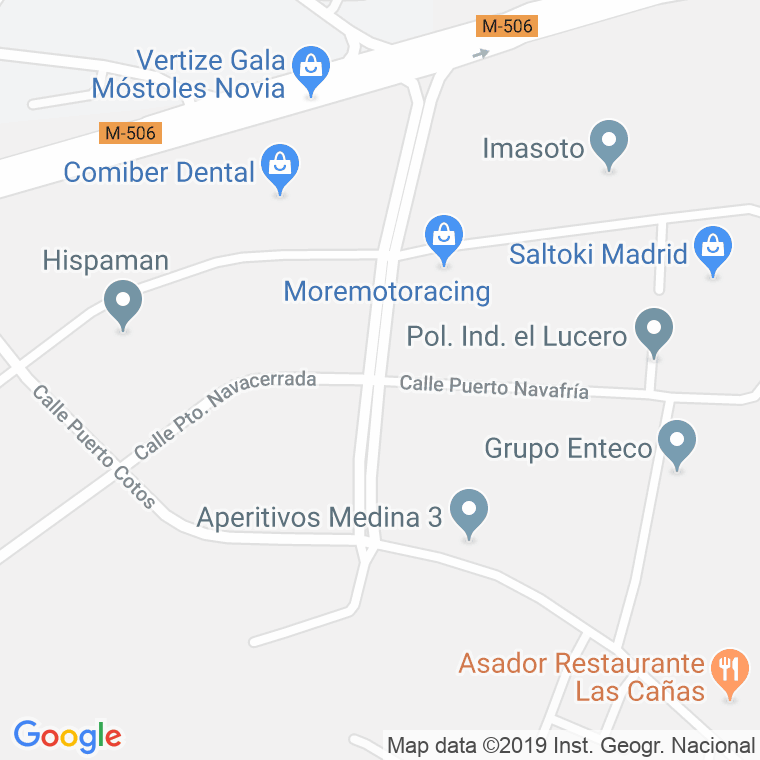 Código Postal calle Puerto Somosierra en Móstoles