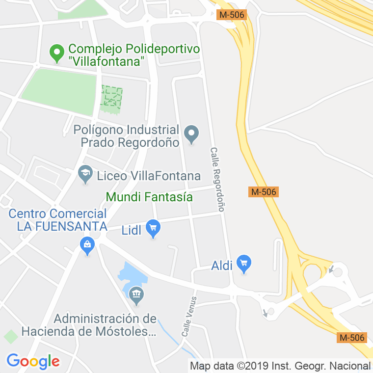 Código Postal calle Juan De La Cierva en Móstoles