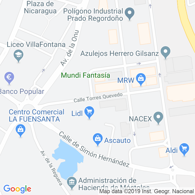 Código Postal calle Torres Quevedo en Móstoles