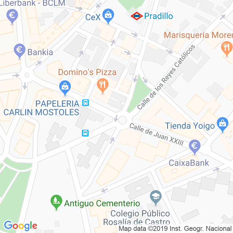 Código Postal calle Juan Xxiii en Móstoles