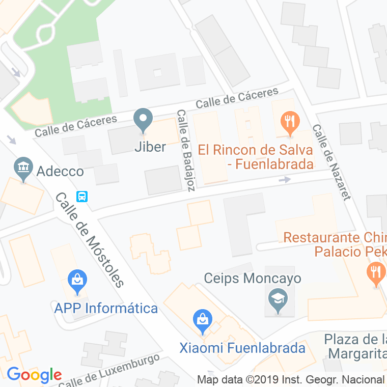 Código Postal calle Mirasierra en Fuenlabrada