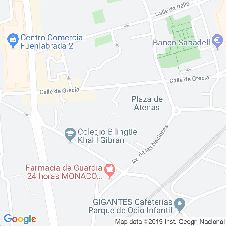 Código Postal calle Pireo, Del, paseo en Fuenlabrada