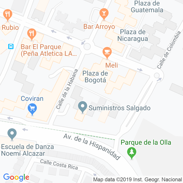 Código Postal calle Bogota, De, plaza en Fuenlabrada
