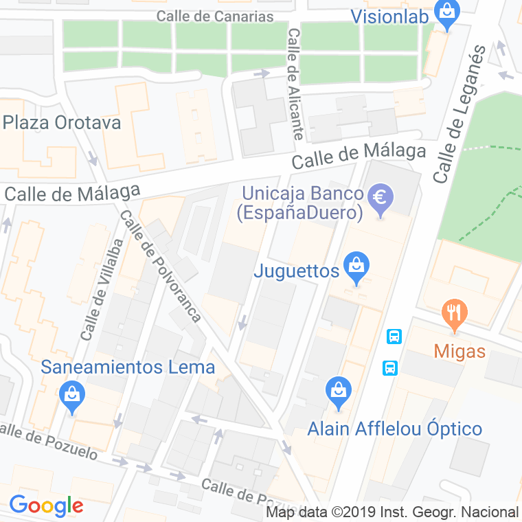 Código Postal calle Salamanca en Fuenlabrada