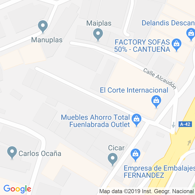 Código Postal calle Milano en Fuenlabrada