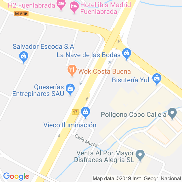 Código Postal calle Rio Tormes, Del en Fuenlabrada