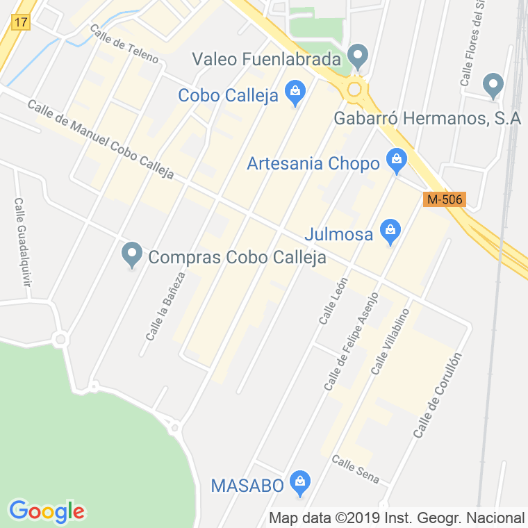 Código Postal calle Villafranca Del Bierzo en Fuenlabrada