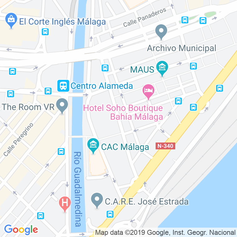 Código Postal calle Colon, alameda (Impares Del 1 Al Final)  (Pares Del 2 Al Final) en Málaga