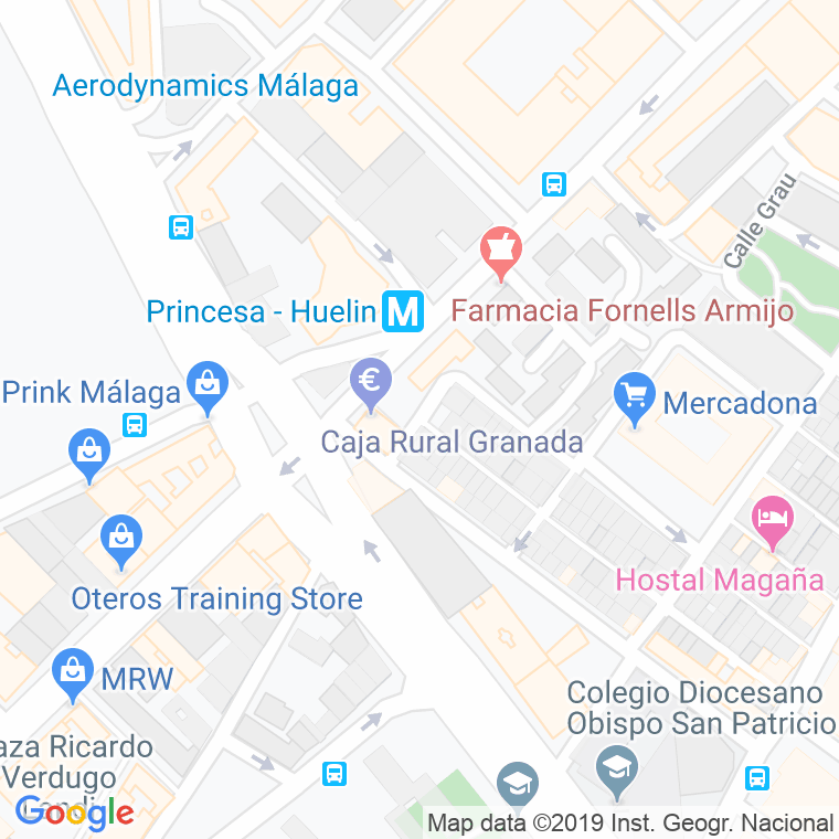 Código Postal calle Acequia en Málaga