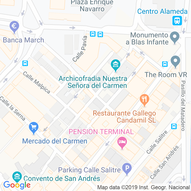 Código Postal calle Ancha Del Carmen en Málaga