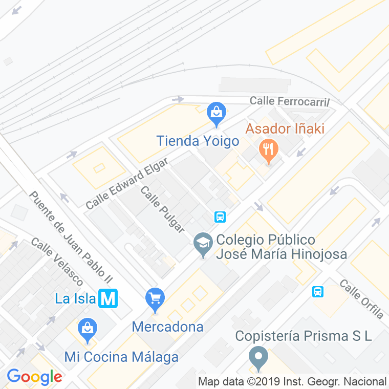 Código Postal calle Becquer en Málaga