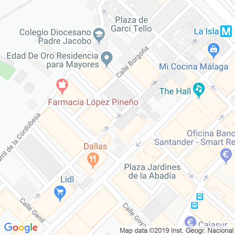 Código Postal calle Jordan Marbella en Málaga