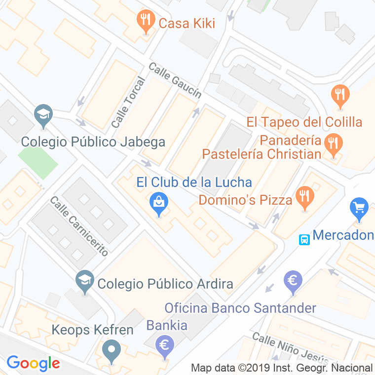 Código Postal calle Alcalde Jose Maria De Llanos en Málaga