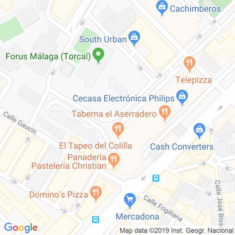 Código Postal calle Antonio Chacon en Málaga