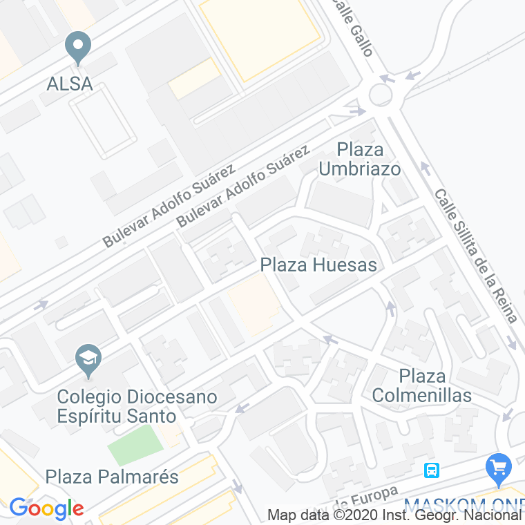 Código Postal calle Canonigo Fernandez Avila en Málaga