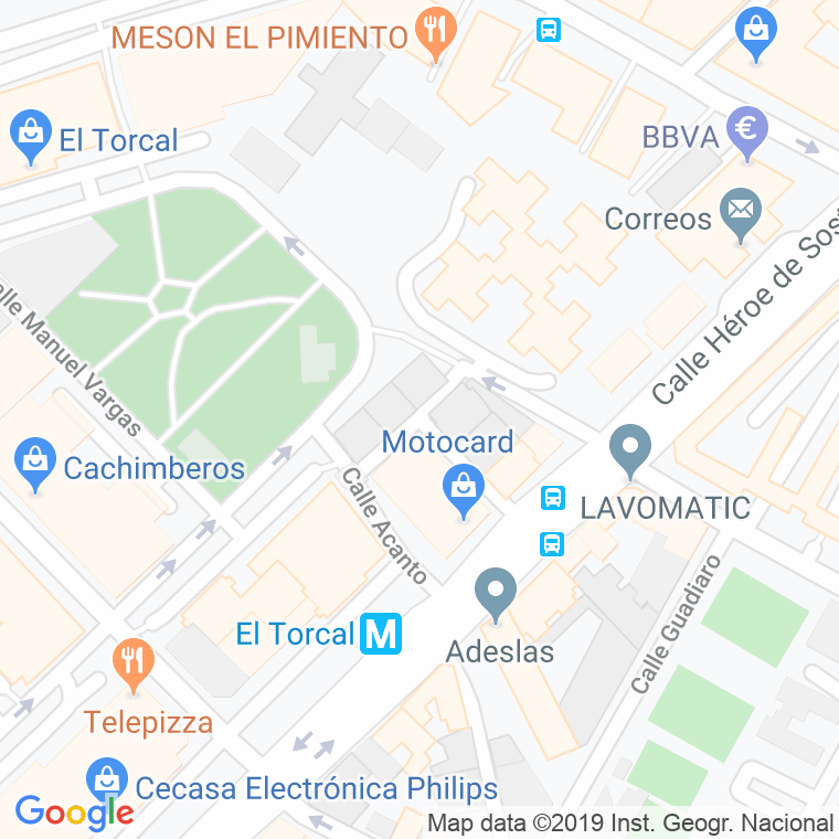 Código Postal calle Esmalte en Málaga