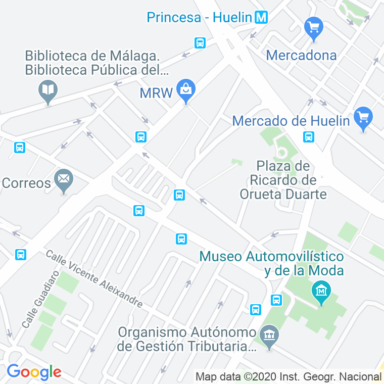 Código Postal calle Federico Garcia Lorca en Málaga