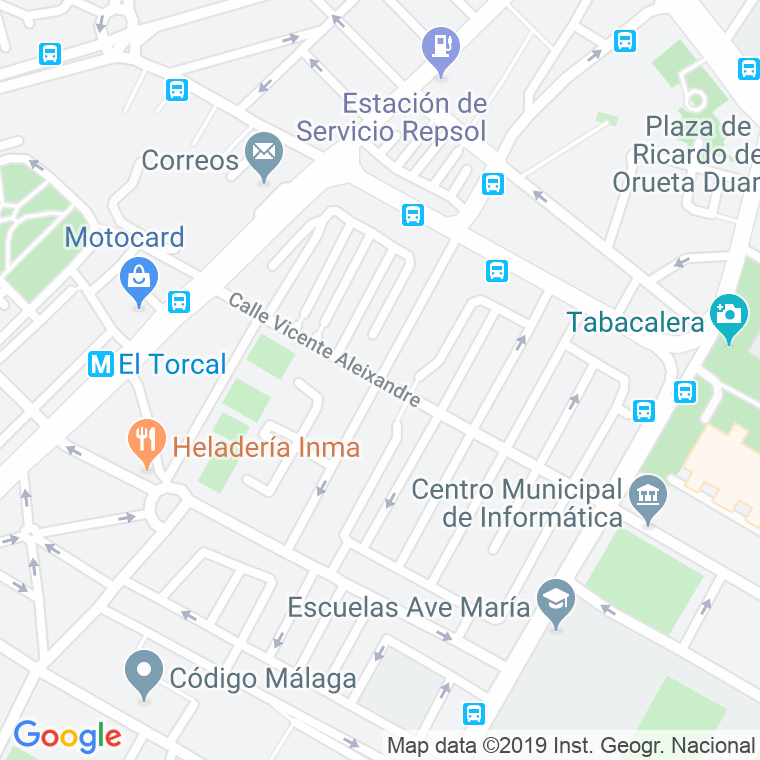 Código Postal calle Jorge Guillen   (Impares Del 1 Al Final)  (Pares Del 2 Al Final) en Málaga