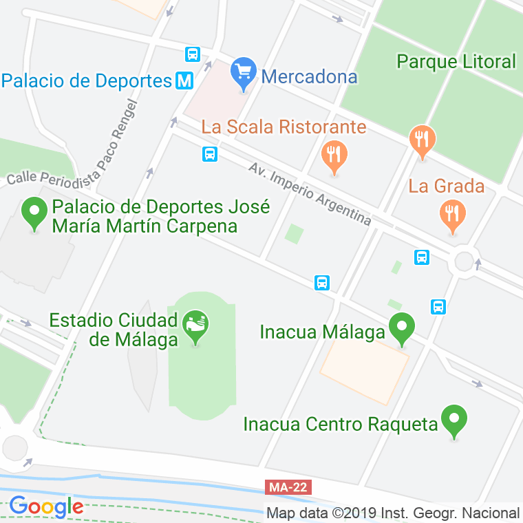 Código Postal calle Alicia De La Rocha, avenida en Málaga