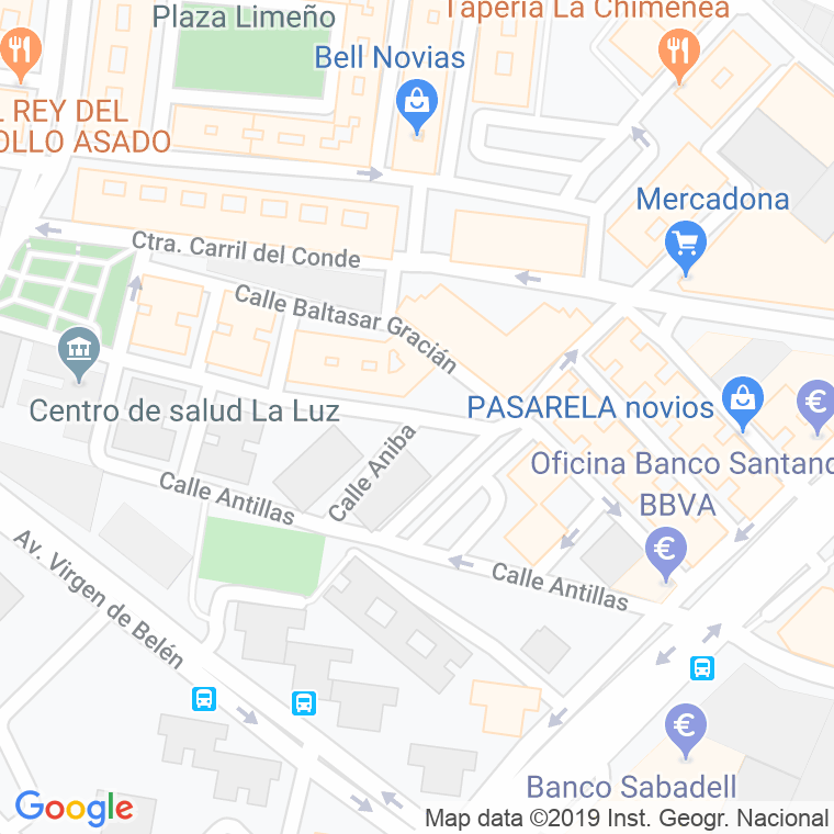 Código Postal calle Anibal en Málaga