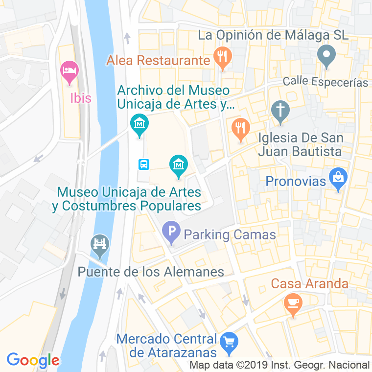 Código Postal calle Meson De La Victoria en Málaga