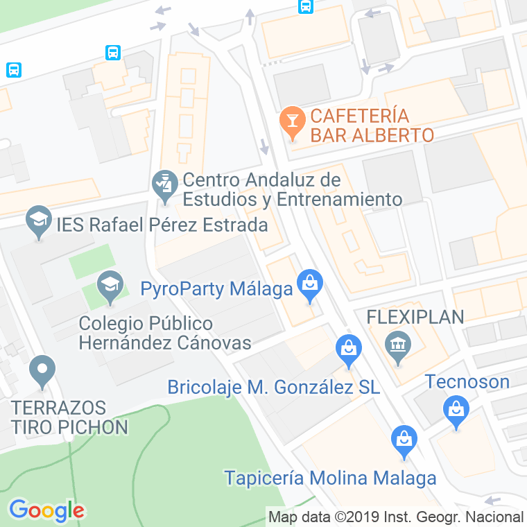 Código Postal calle Alcalde Corro Bresca en Málaga