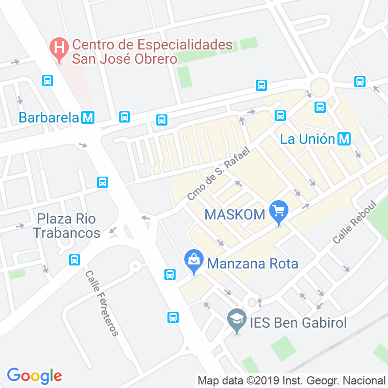 Código Postal calle Amarguillo en Málaga