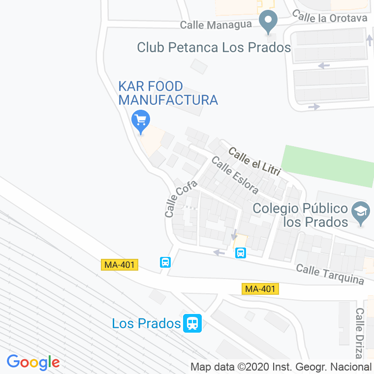 Código Postal calle Cofa en Málaga
