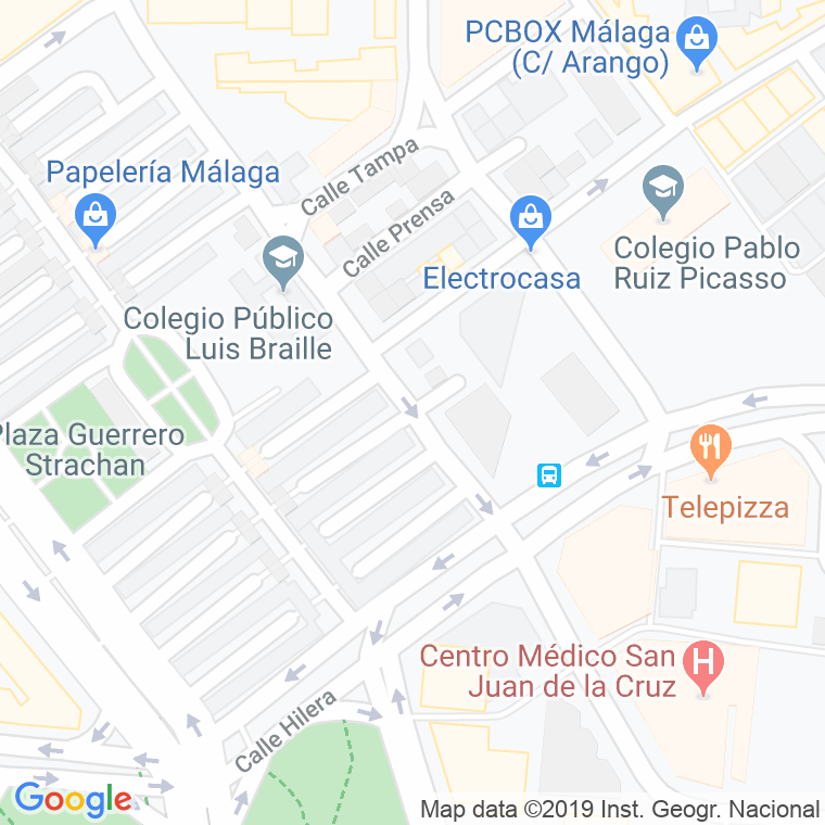 Código Postal calle Alferez Garcia Valdecasas en Málaga