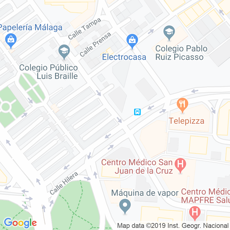 Código Postal calle Alferez Simo Castillo en Málaga