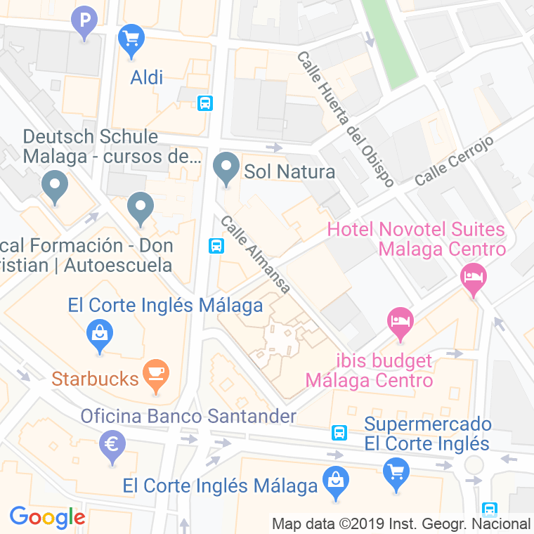 Código Postal calle Almansa en Málaga