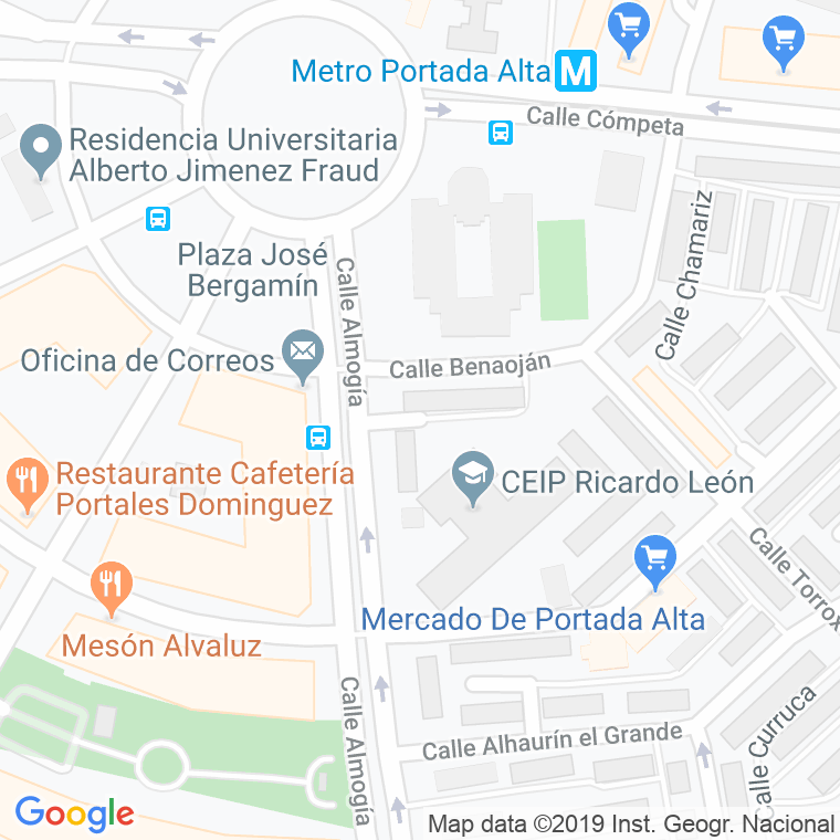 Código Postal calle Bisbita en Málaga