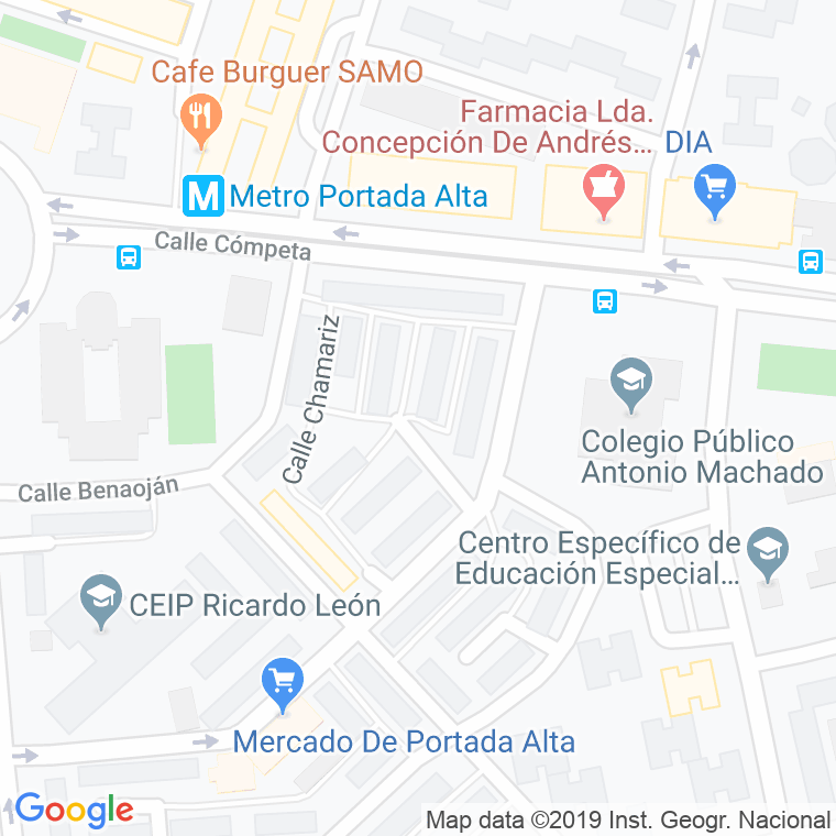 Código Postal calle Cogujada en Málaga