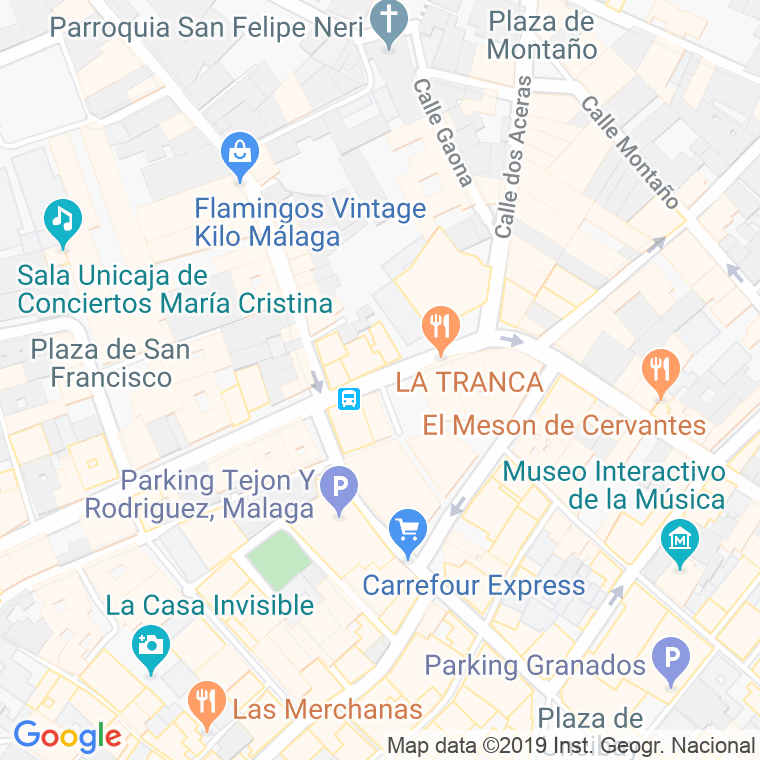 Código Postal calle Alcantara en Málaga
