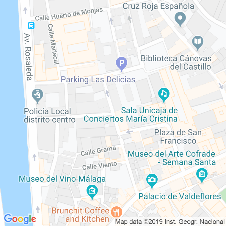 Código Postal calle Alvarez en Málaga