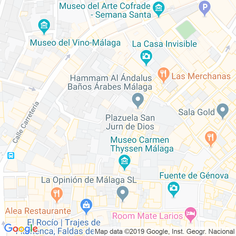 Código Postal calle Coronado en Málaga