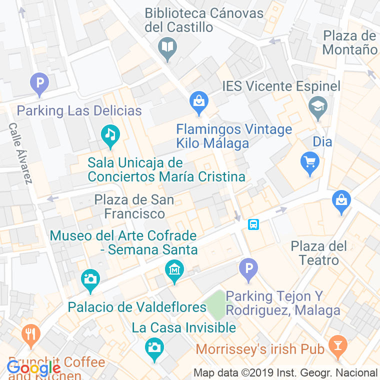 Código Postal calle Eduardo Ocon en Málaga