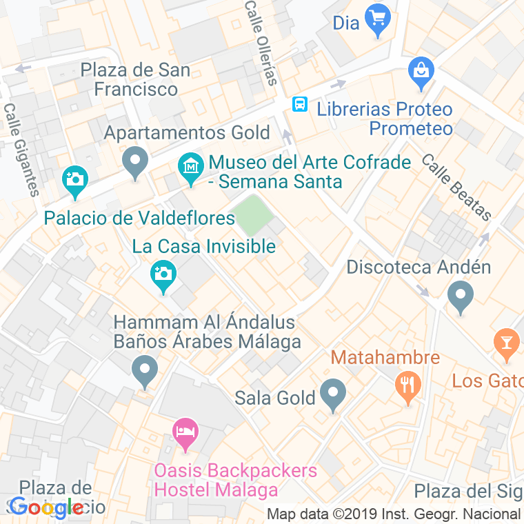 Código Postal calle Hernan Ruiz en Málaga