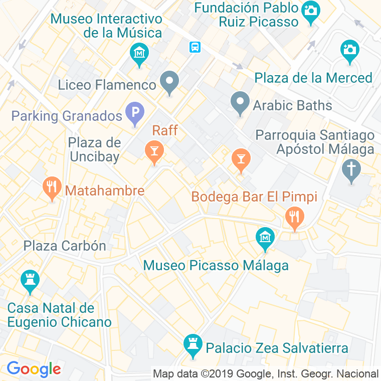 Código Postal calle Niño De Guevara en Málaga
