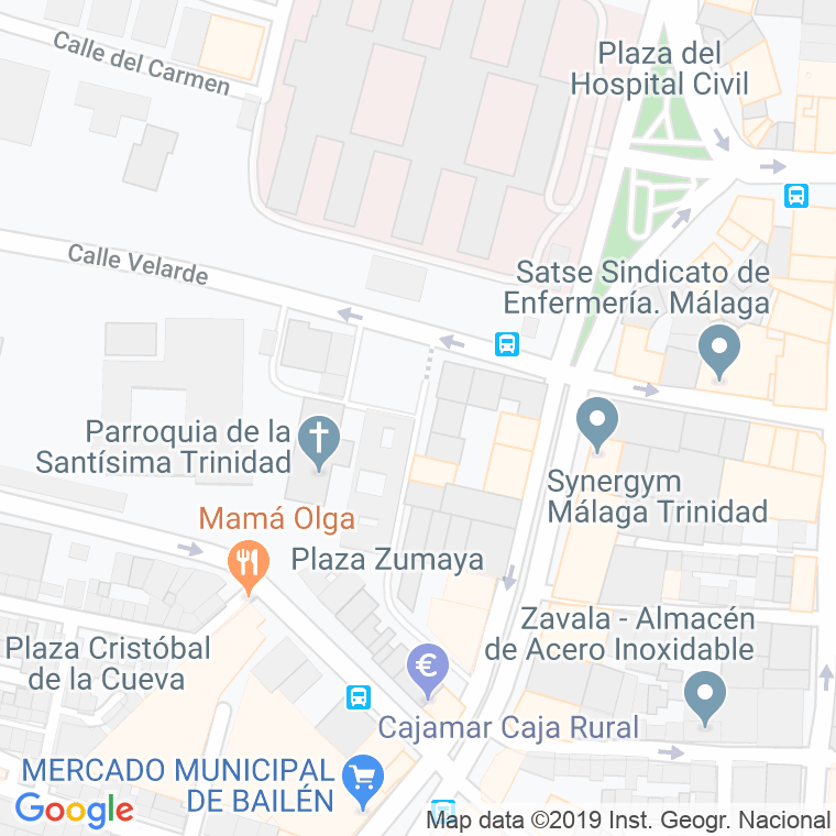 Código Postal calle Cesareo Martinez en Málaga
