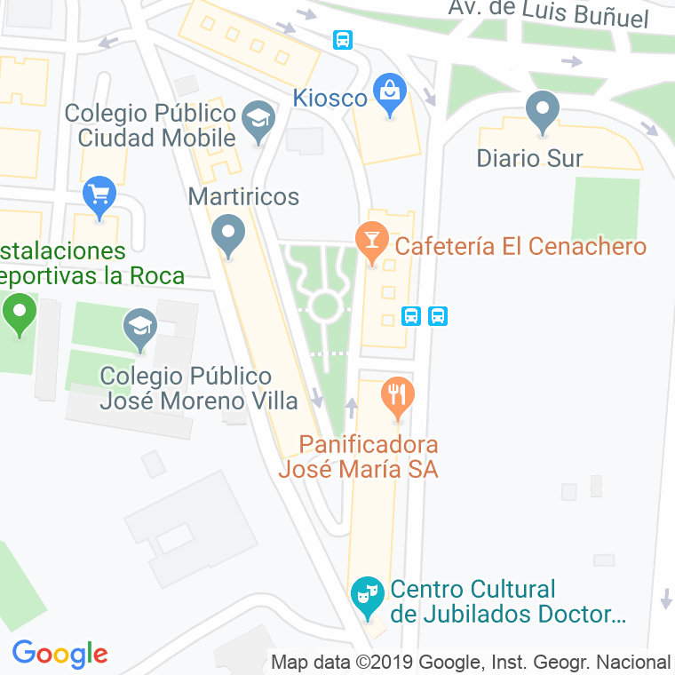 Código Postal calle Conde Ferreira, plaza en Málaga