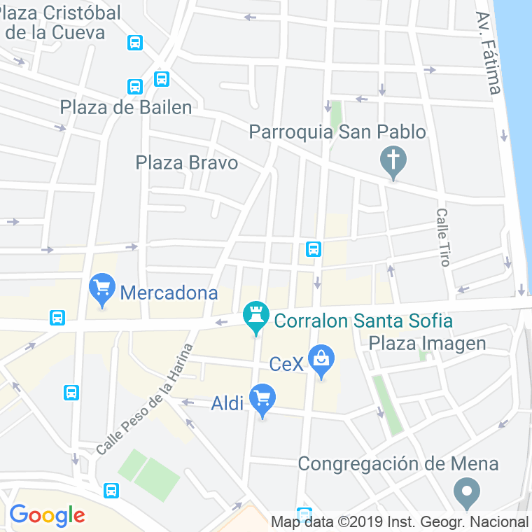 Código Postal calle Ibn Gabirol en Málaga