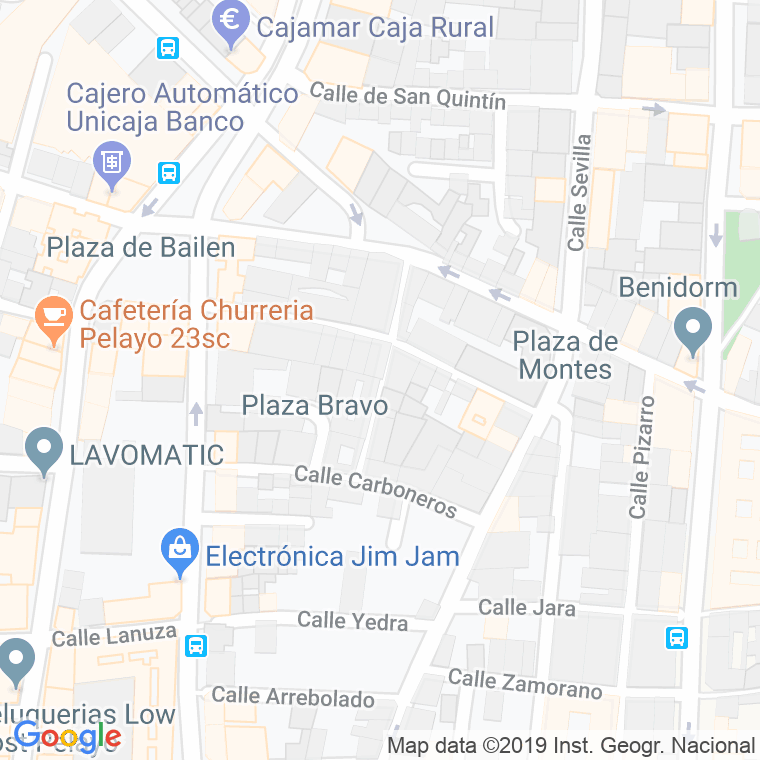 Código Postal calle Lemus en Málaga
