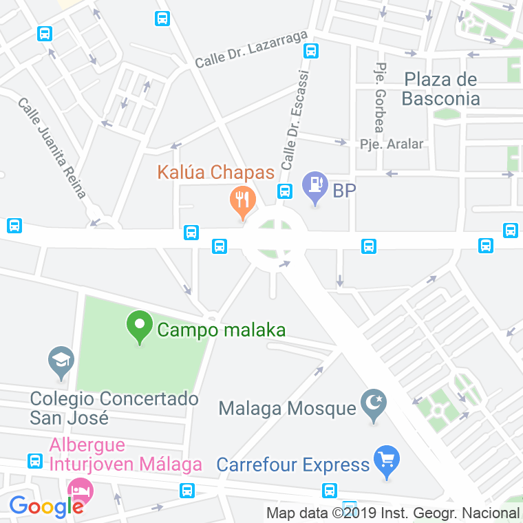 Código Postal calle Aparejador Federico Bermudez, plaza en Málaga