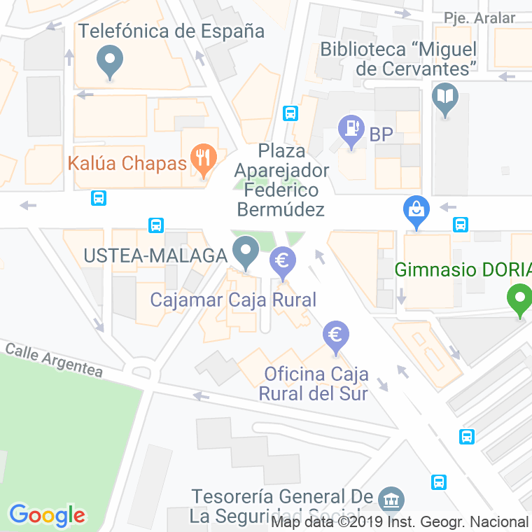 Código Postal calle Aparejo en Málaga