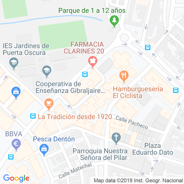 Código Postal calle Barca, De La, plaza en Málaga